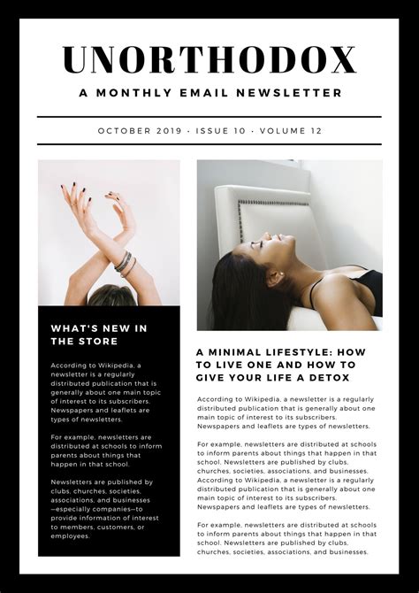 Minimalist Newsletter Template