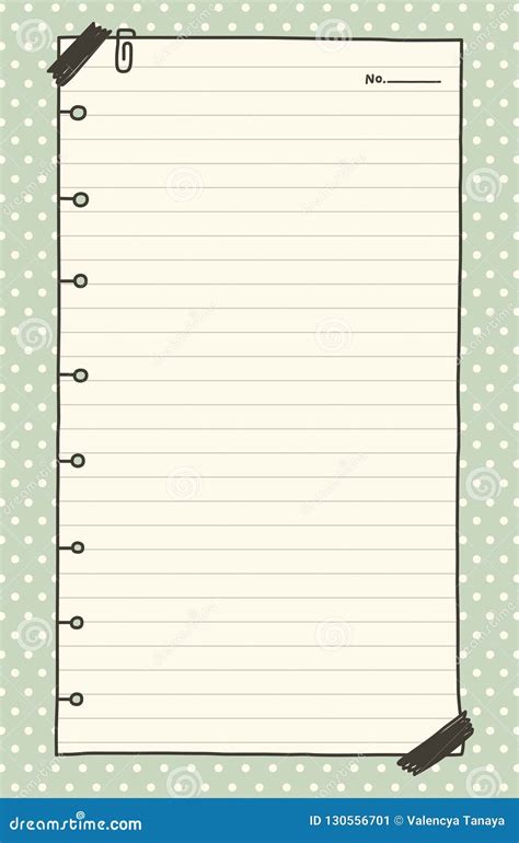 Minimalist notepad template with simple design