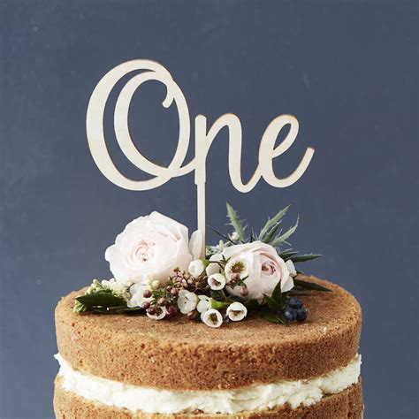 Minimalist Number Cake Topper