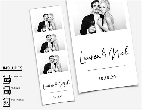 Minimalist Photocard Template Ideas