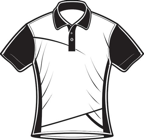 Minimalist polo shirt template