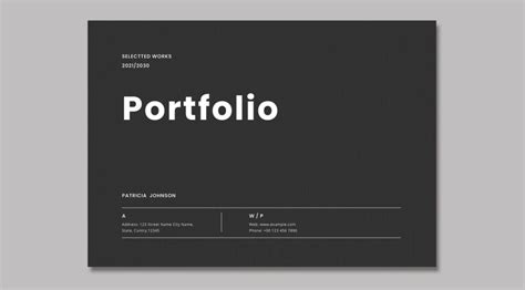 Minimalist portfolio template