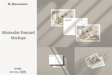 minimalist postcard template