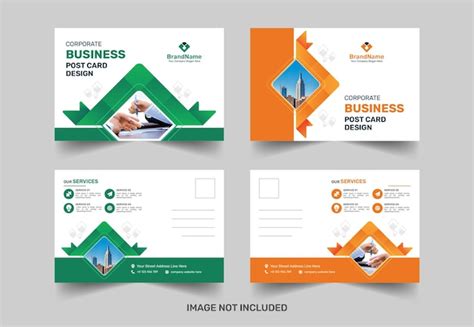 Minimalist postcard template design