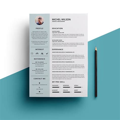 Minimalist resume template