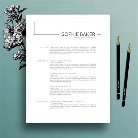 Minimalist Resume Template Examples