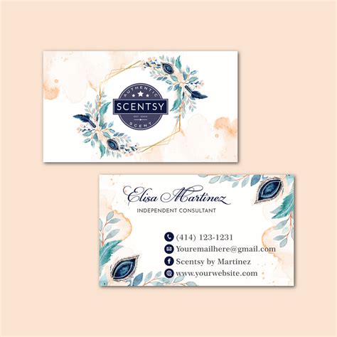 Minimalist Scentsy Business Card