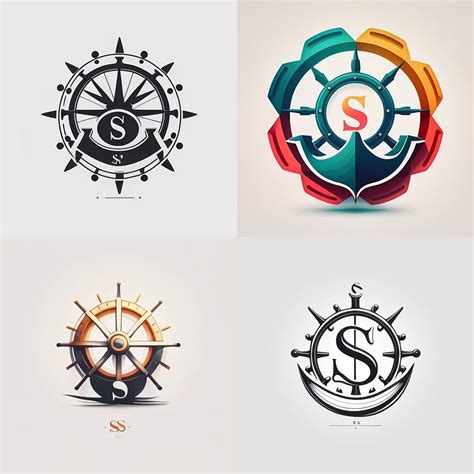 Minimalist Ship's Wheel Tattoo