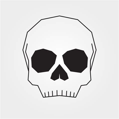 Minimalist Skull Design