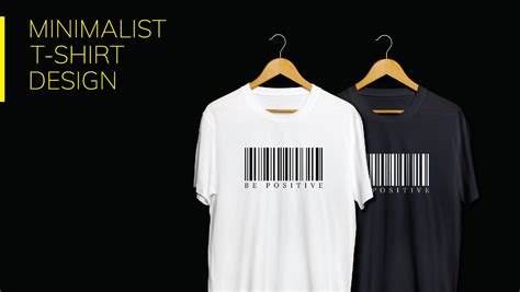 Example of a minimalist t-shirt ad template