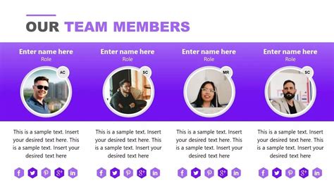 Minimalist Team Introduction Template Free