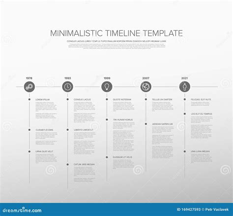 Minimalist Timeline Template