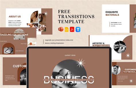 Minimalist transitions template