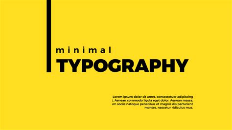 Minimalist Typography Template