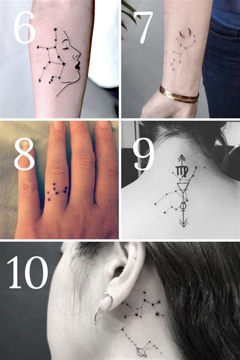 Minimalist Virgo Tattoo Designs