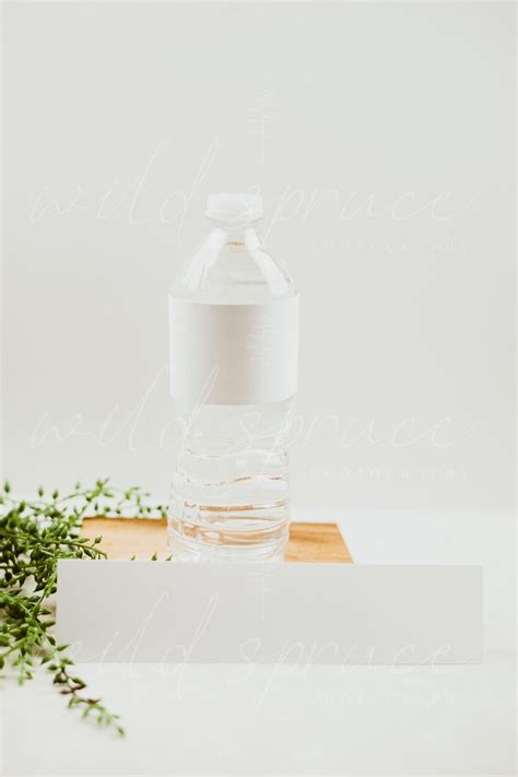 Minimalist Water Bottle Label