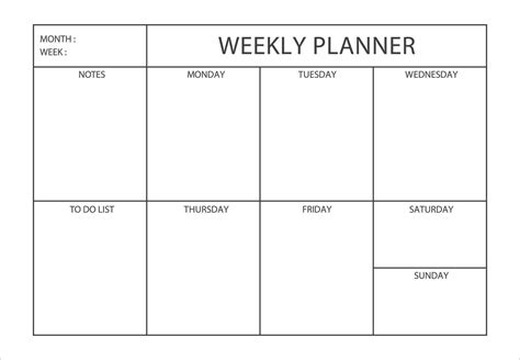 Minimalist Weekly Planner