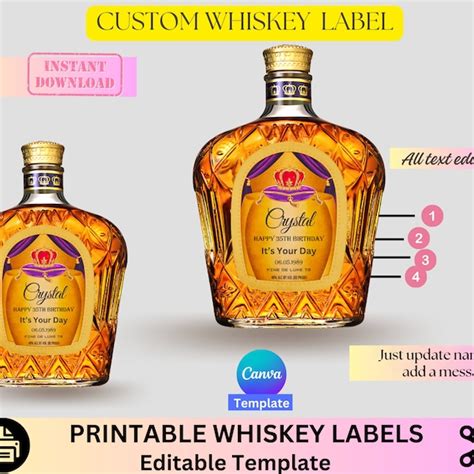 Minimalist Whiskey Label Template