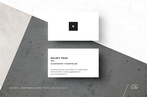 Minimalist White Business Card Template