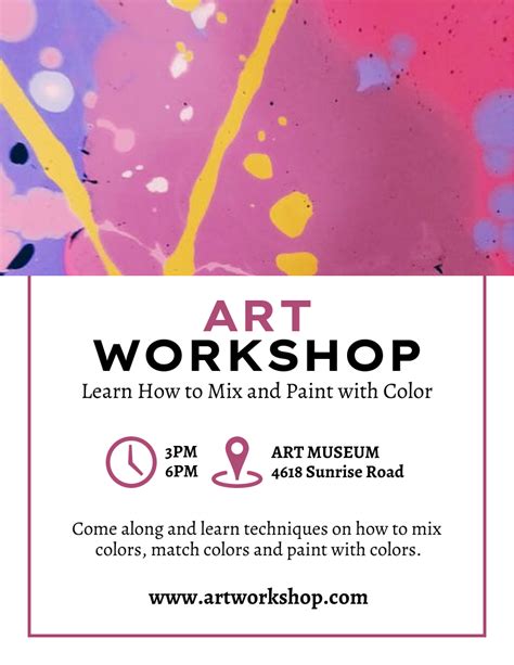 Minimalist Workshop Flyer