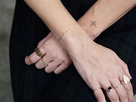 Minimalist wrist tattoos designs