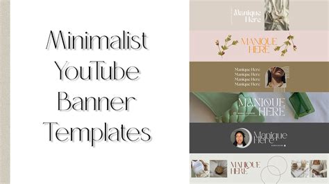 Minimalist YouTube Banner Template