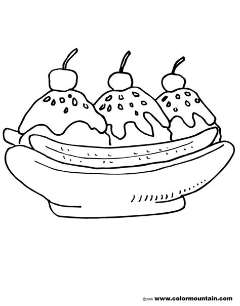 Minion Banana Split Coloring Page