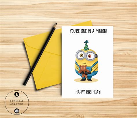 Minion birthday card design