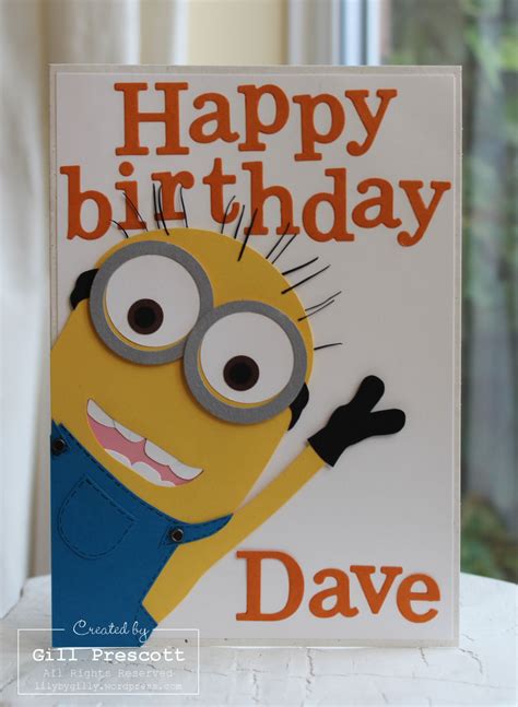 Minion birthday card ideas