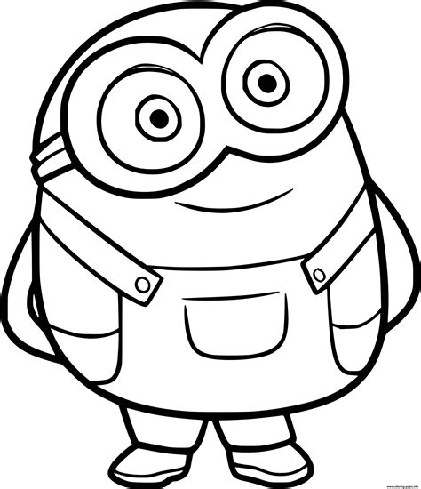 Minion Bob Coloring Page