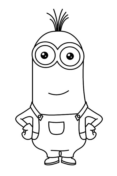 Minion character coloring pages