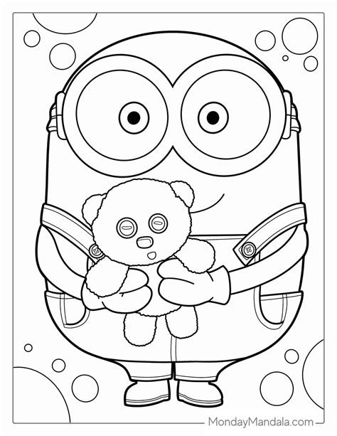 Minion coloring pages for kids to print