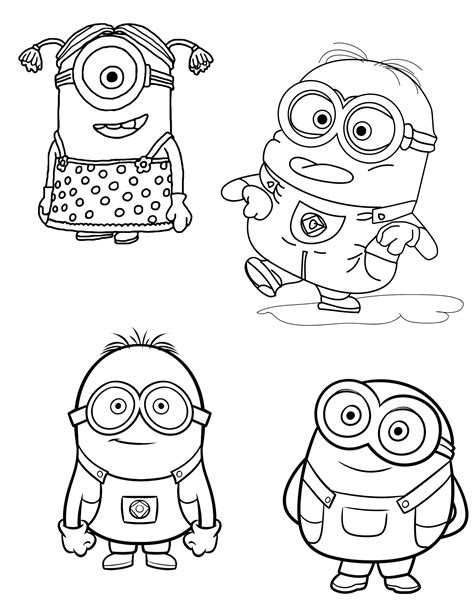 Minion Coloring Pages Printable