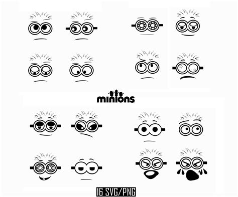 Blushing Minion eyes printable