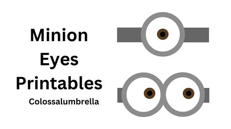 Minion Eyes Educational Activities