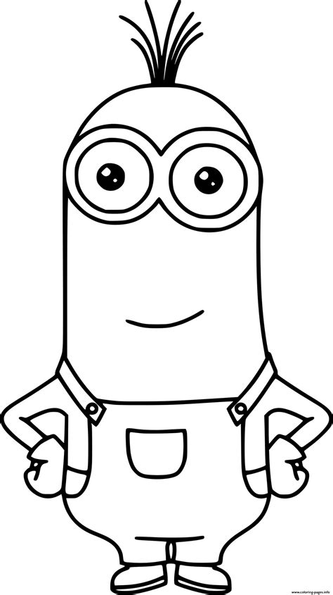 Minion Kevin coloring page