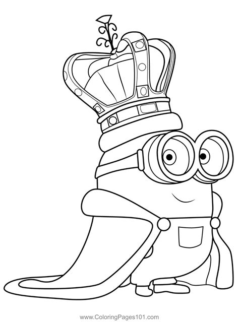 Minion objects coloring pages