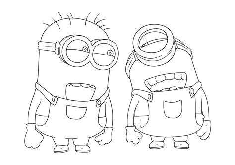 Minion printable templates for coloring