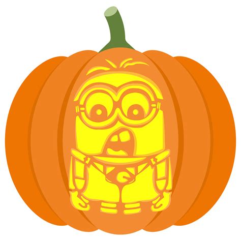 Minion Pumpkin Carving Template 10