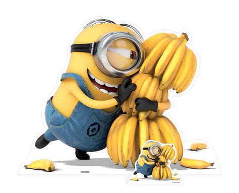 Minion with banana printable cutout