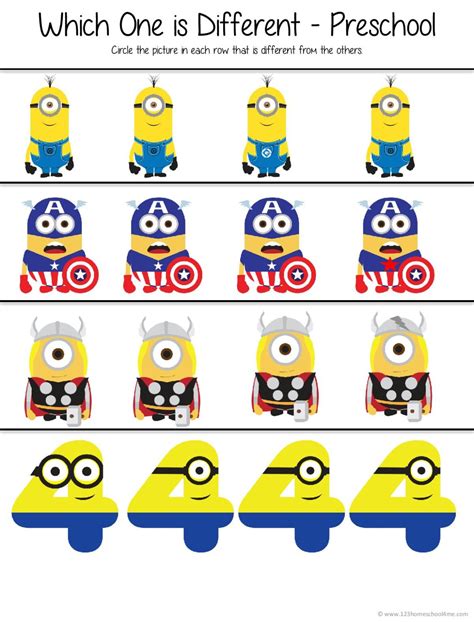 Minions activity sheets