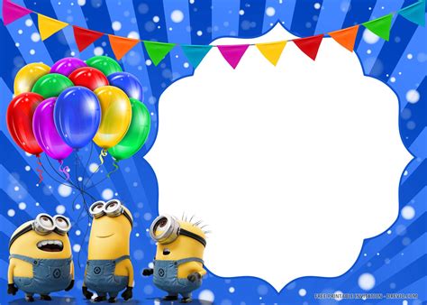 Minions Happy Birthday Template