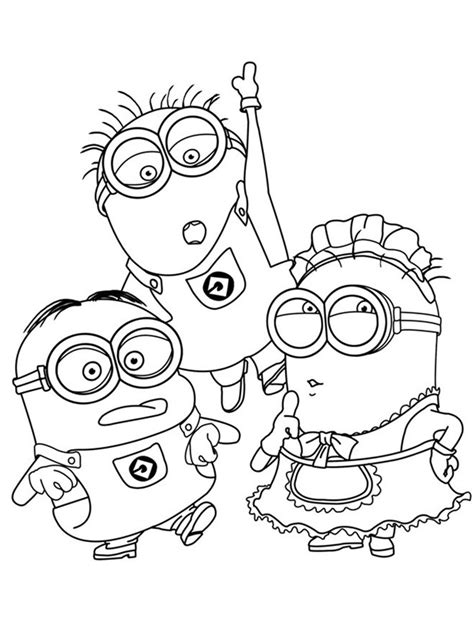 Minions Coloring Pages for Kids TV Shows