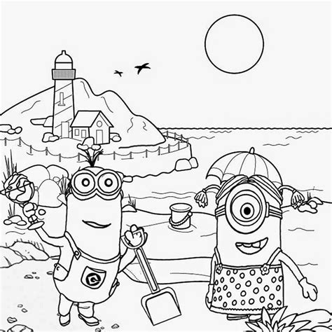 Minions Coloring Pages for Kids Fun