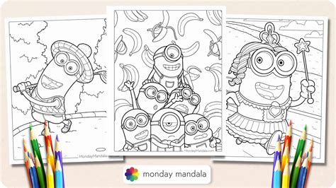 Minions Coloring Pages for Kids Games