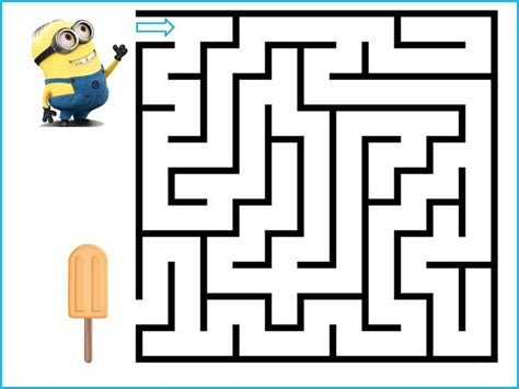 Minions printable mazes