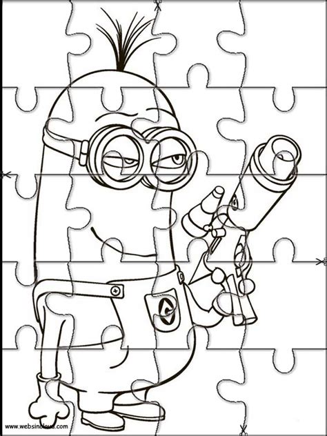 Minions printable puzzles