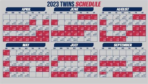 Minnesota Twins 2023 Schedule Highlights