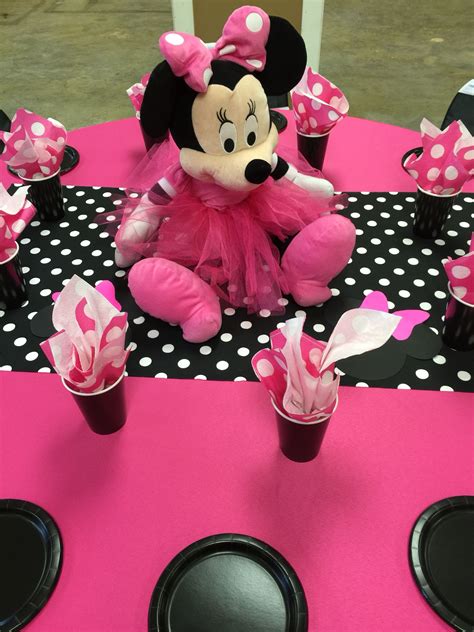 Pink Gold Minnie Mouse Baby Shower Ideas