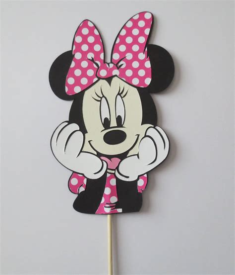 Minnie Mouse Cake Topper SVG Template 2